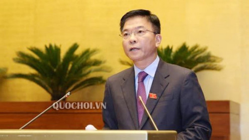 Bộ trưởng Bộ Tư pháp Lê Thành Long. (Ảnh: Quochoi.vn)