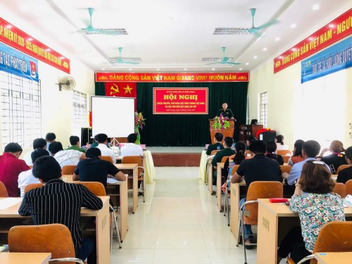 Ủy ban nhân dân xã Huổi Luông tổ chức Hội nghị tuyên truyền phổ biến Luật Biên phòng Việt Nam và các văn bản quy định chi tiết