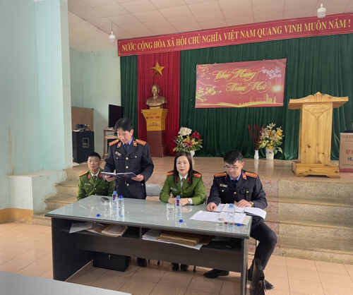 Viện kiểm sát nhân dân tỉnh Lai Châu tổ chức tuyên truyền tại Trại tạm giam Công an tỉnh Lai Châu