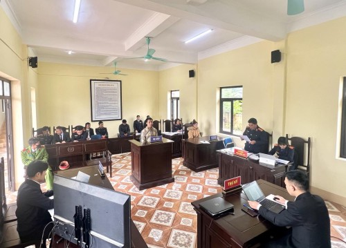 Viện kiểm sát nhân dân huyện Sìn Hồ phối hợp tổ chức các phiên tòa  hình sự rút kinh nghiệm