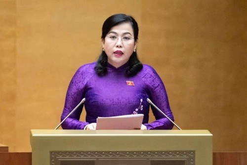 Chủ nhiệm Ủy ban Công tác đại biểu Nguyễn Thanh Hải trình bày tờ trình Luật sửa đổi, bổ sung một số điều của Luật Bầu cử đại biểu Quốc hội và đại biểu Hội đồng nhân dân