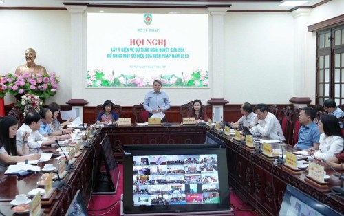 Bộ trưởng Bộ Tư pháp Nguyễn Hải Ninh chủ trì hội nghị