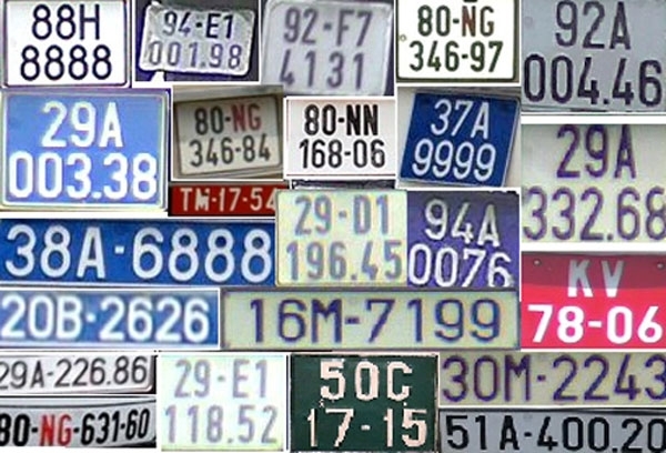Đấu giá biển số xe ô tô được thực hiện trên môi trường mạng
