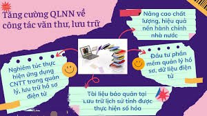 Tăng cường quản lý công tác văn thư, lưu trữ