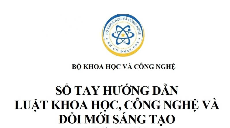 Sổ tay hướng dẫn Luật Khoa học, công nghệ và đổi mới sáng tạo