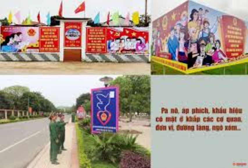 Đẩy mạnh tuyên truyền cổ động trực quan về cuộc bầu cử