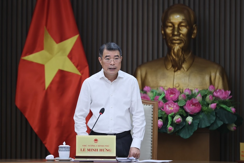 Thủ tướng Lê Minh Hưng kết luận cuộc họp. (Ảnh trong bài: VGP)