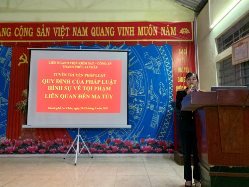 Viện kiểm sát nhân dân thành phố Lai Châu tăng cường công tác tuyên truyền, phổ biến giáo dục pháp luật