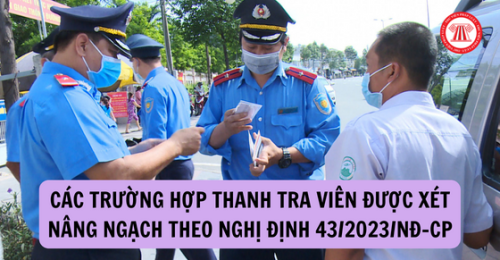 Thanh tra viên có thành tích xuất sắc được xét nâng ngạch thanh tra viên