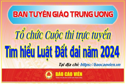 Tuyên truyền, triển khai Cuộc thi trắc nghiệm trực tuyến tìm hiểu Luật Đất đai năm 2024