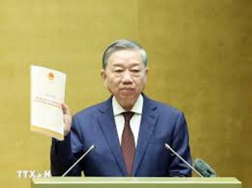 Tổng Bí thư Tô Lâm phát biểu chỉ đạo Hội nghị tại điểm cầu Trung ương.