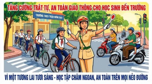 THÁNG CAO ĐIỂM AN TOÀN GIAO THÔNG CHO HỌC SINH ĐẾN TRƯỜNG: VÌ NỤ CƯỜI TRẺ THƠ, VÌ TƯƠNG LAI ĐẤT NƯỚC