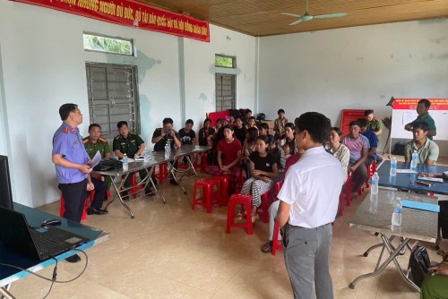 Viện kiểm sát nhân dân khu vực 4 – Lai Châu tổ chức tuyên truyền Nghị quyết số 205/2025/QH15 và pháp luật về phòng, chống ma túy tại xã Pa Ủ, tỉnh Lai Châu