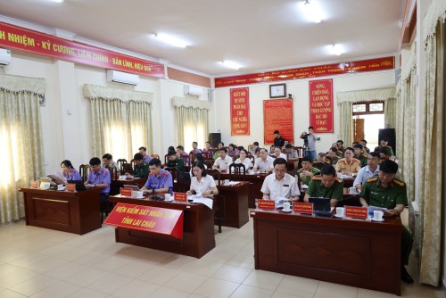 Toàn cảnh Hội nghị giao ban Liên ngành tố tụng tỉnh Lai Châu Quý III năm 2026