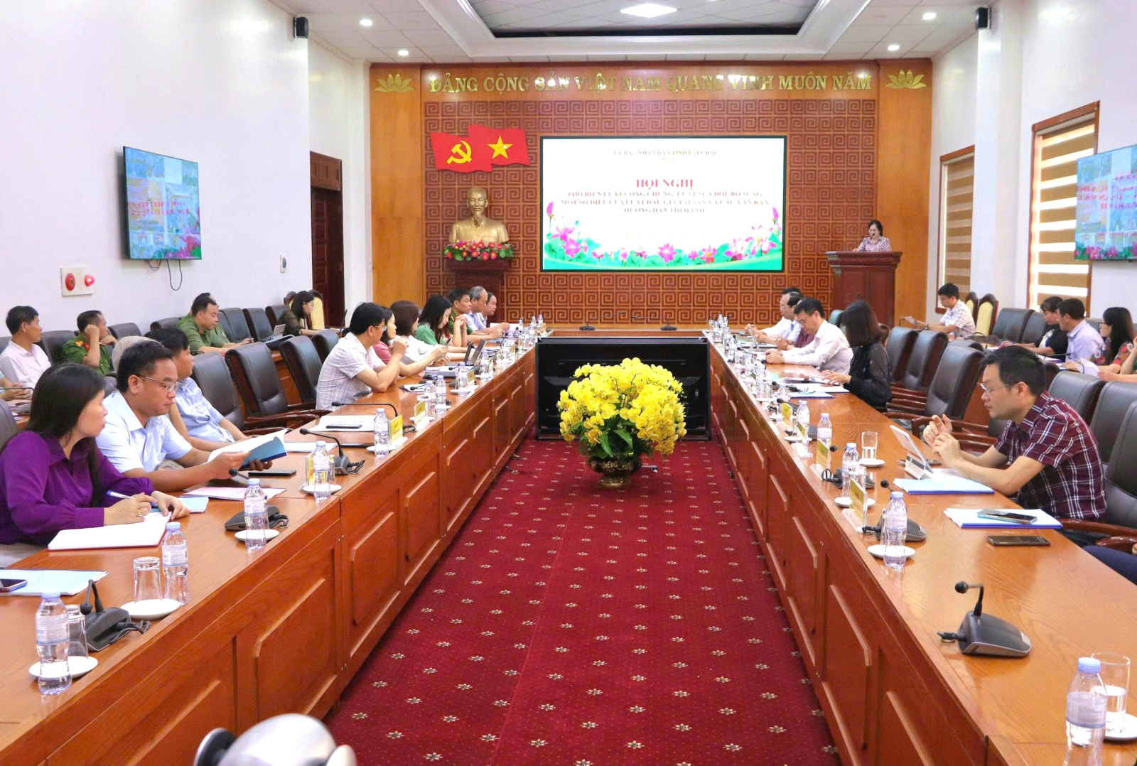 Quang cảnh Hội nghị tại điểm cầu tỉnh