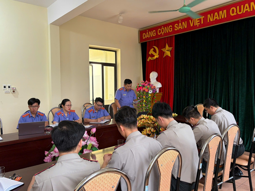 Đồng chí Võ Văn Tuấn, Trưởng đoàn công bố Quyết định, Kế hoạch kiểm sát trực tiếp