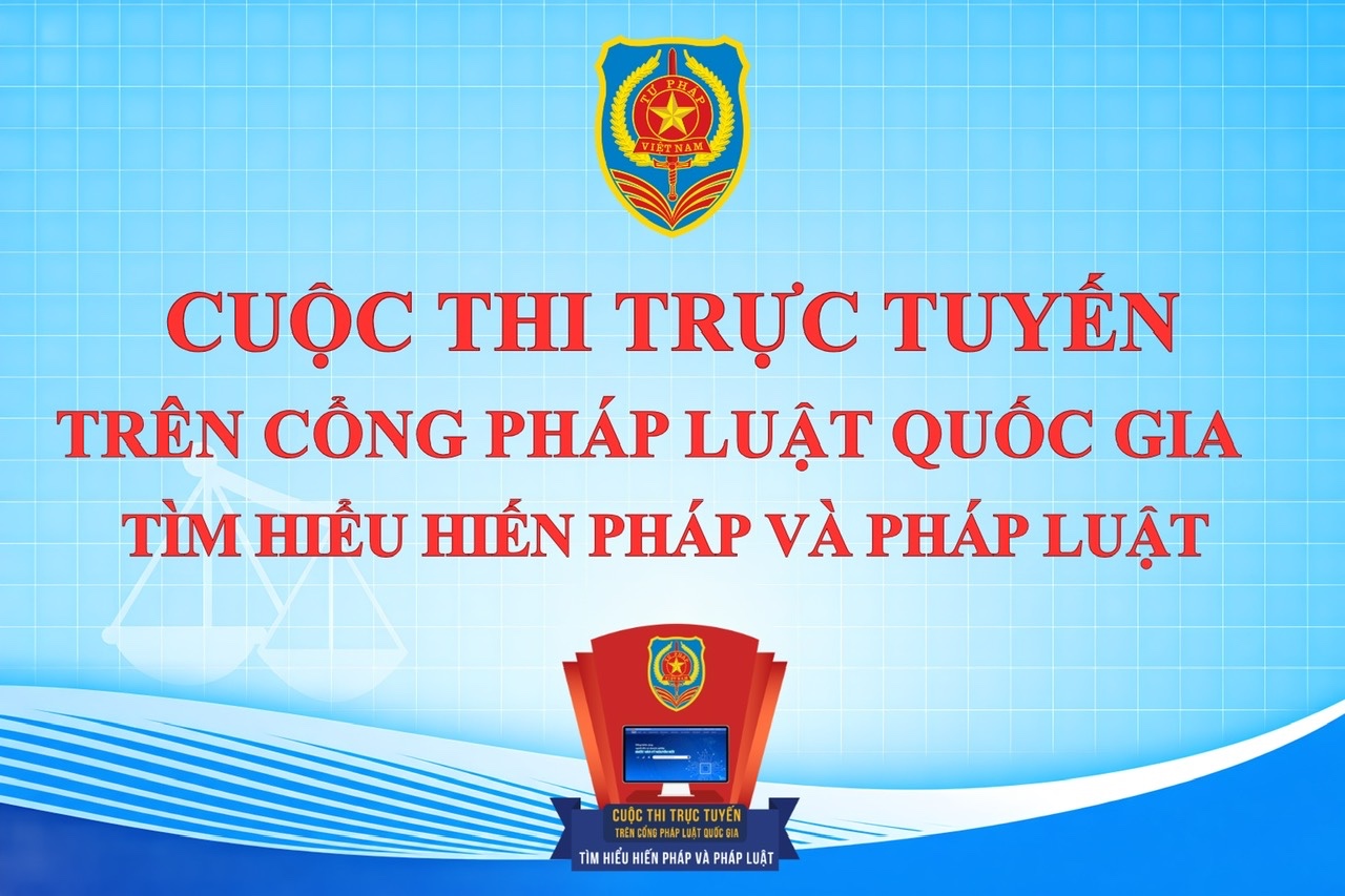 CHUNG TAY HƯỞNG ỨNG CUỘC THI TRỰC TUYẾN "TÌM HIỂU HIẾN PHÁP VÀ PHÁP LUẬT" TRÊN ĐỊA BÀN TỈNH LAI CHÂU